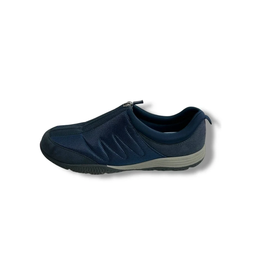 Easy Spirit Women's‎ Be Strong Navy Blue Zip Up Sneakers 9.5M New without tags